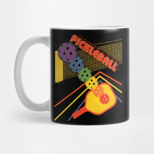 Pickleball 80s Style Retro Fade Mug